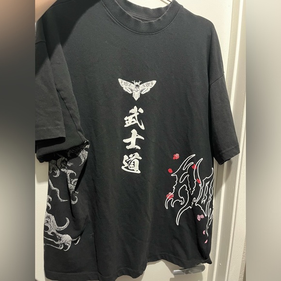 SAKURA WARRIOR "SIDE BY SIDE" OVERSIZED TEE IN BLACK darcsport - Picture 4 of 6